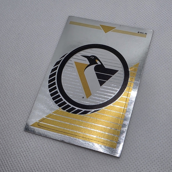 1993-94 Panini Hockey Pittsburgh Penguins Logo Foil Sticker - Picture 2 of 3